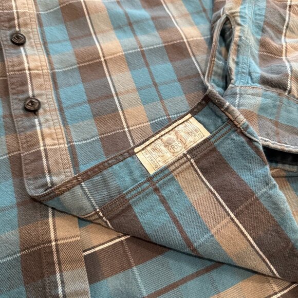 Double RL RRL Blue/Grey Flannel Large - Picture 8 of 12